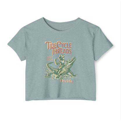 TIDECYCLE THREADS FLORIDA - SOFT, LIGHTWEIGHT CROP TOP