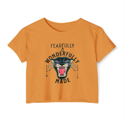 FEARFULLY AND WONDERFULLY MADE - SOFT, LIGHTWEIGHT CROP TOP
