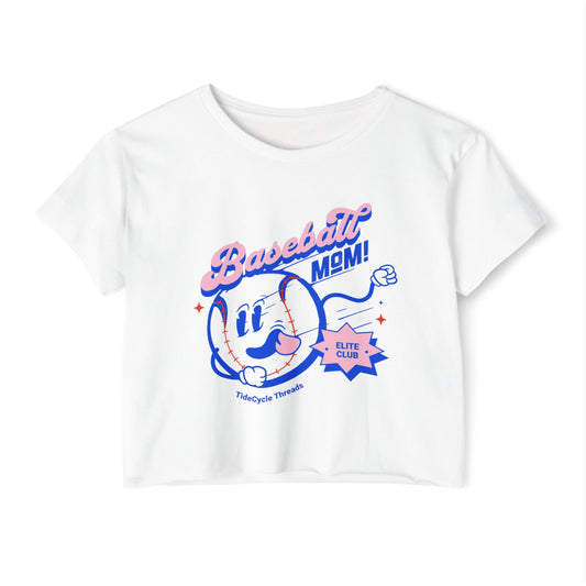 BASEBALL MOM - SOFT, LIGHTWEIGHT CROP TOP