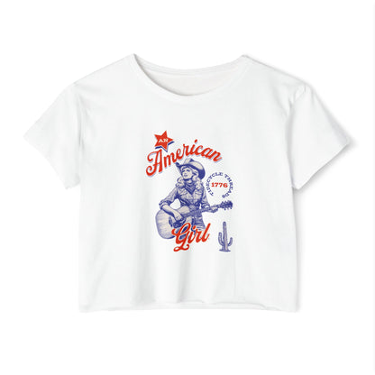 AN AMERICAN GIRL - SOFT, LIGHTWEIGHT CROP TOP