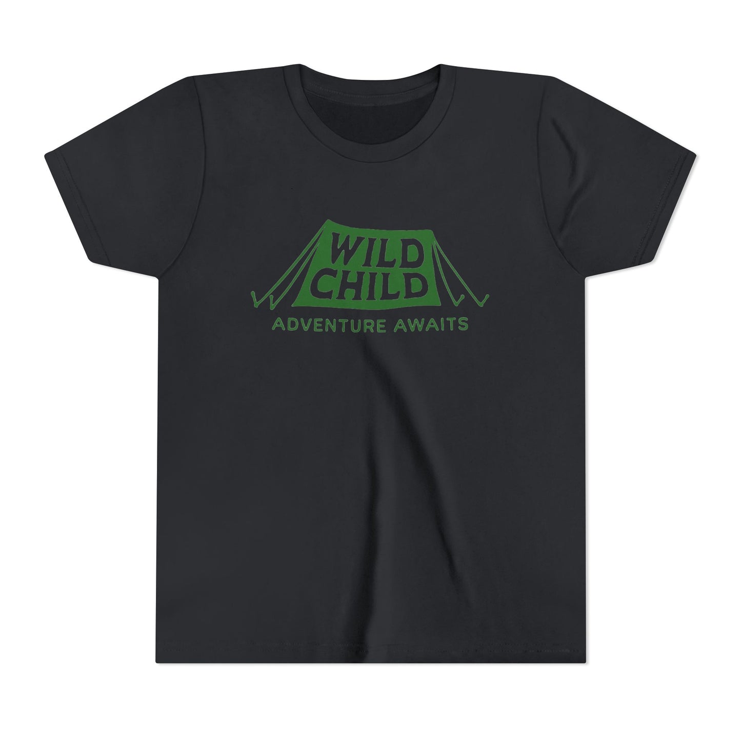 WILD CHILD, ADVENTURE AWAITS - YOUTH SOFTSTYLE