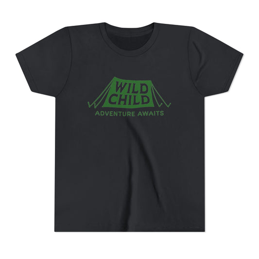 WILD CHILD, ADVENTURE AWAITS - YOUTH SOFTSTYLE