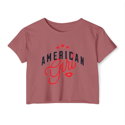 AMERICAN GIRL - SOFT, LIGHTWEIGHT CROP TOP