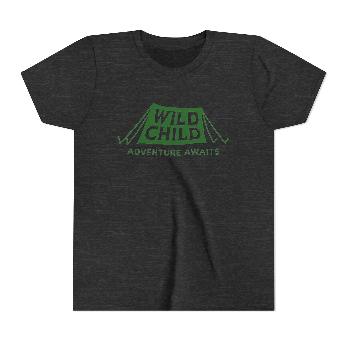 WILD CHILD, ADVENTURE AWAITS - YOUTH SOFTSTYLE