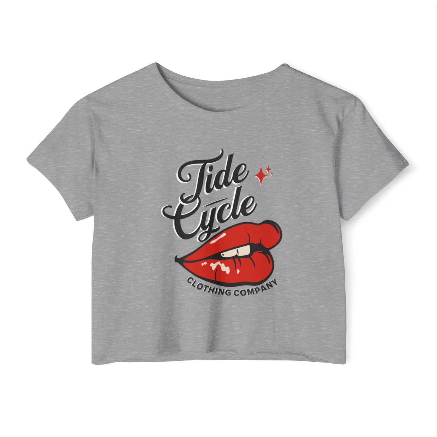 TIDECYCLE LIPS - SOFT, LIGHTWEIGHT CROP TOP