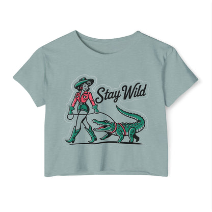 STAY WILD - SOFT, LIGHTWEIGHT CROP TOP