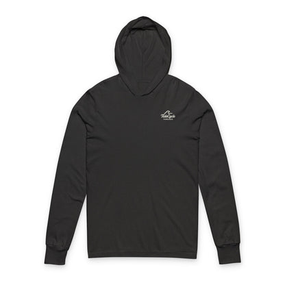 Find Your Wave Skeleton Surfing Unisex Hooded Long Sleeve Tee