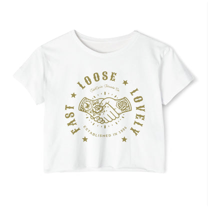 FAST, LOOSE, LOVELY - SOFT, LIGHTWEIGHT CROP TOP